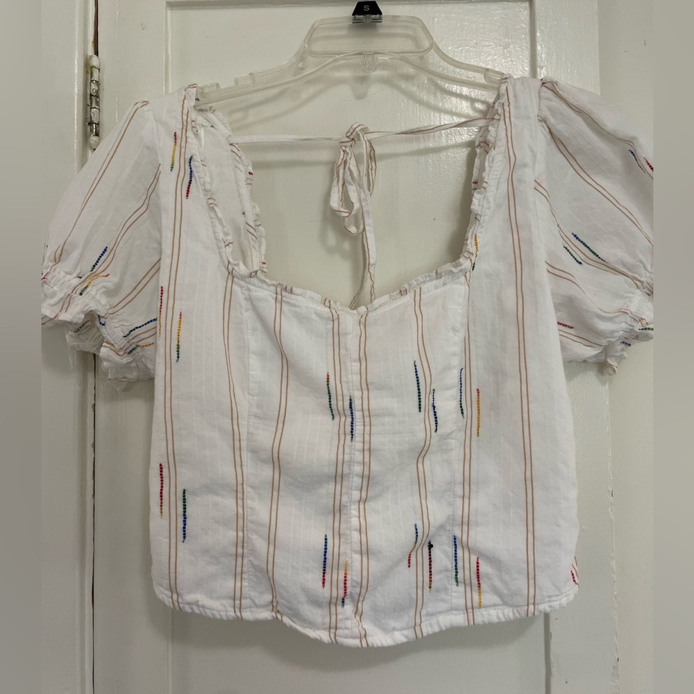 Free People Seratonin Corset Top NWT Boho Coastal Cowgirl Square Neck slim fit